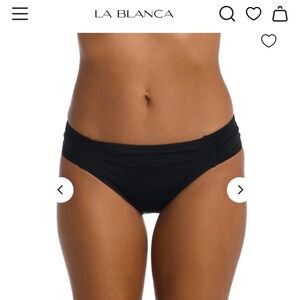 La Blanca Black Bikini Bottoms NWT liner intact Size 6, 8, 10